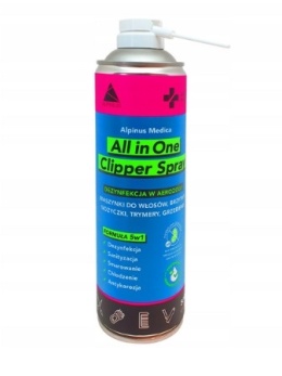 Clipper Spray - Płyn do dezynfekcji maszynek narzędzi fryzjerskich 500ml